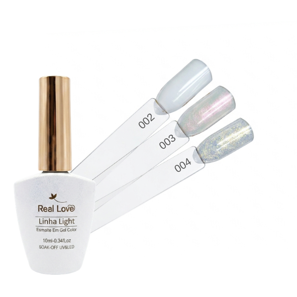 ESMALTE EM GEL REAL LOVE 10ML - COLEÇÃO BRANCO