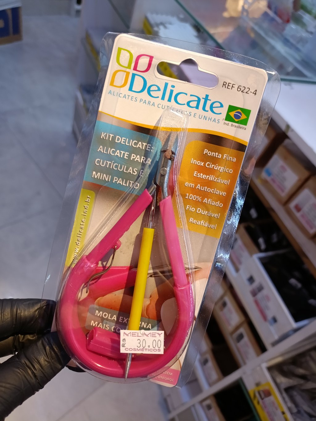 ALICATE PARA CUTÍCULAS E MINI PALITO - DELICATE