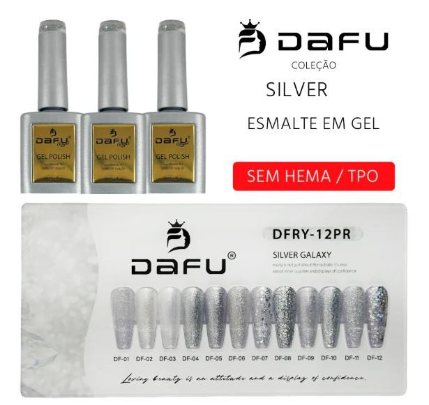 ESMALTE EM GEL DAFU - SILVER