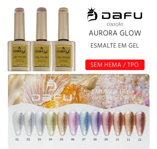 ESMALTE EM GEL DAFU - AURORA GLOW