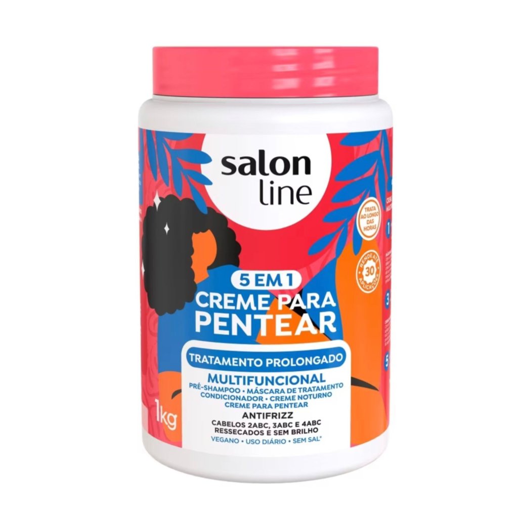 CREME DE PENTEAR TRATAMENTO PROLONGADO 5 EM 1 - SALON LINE