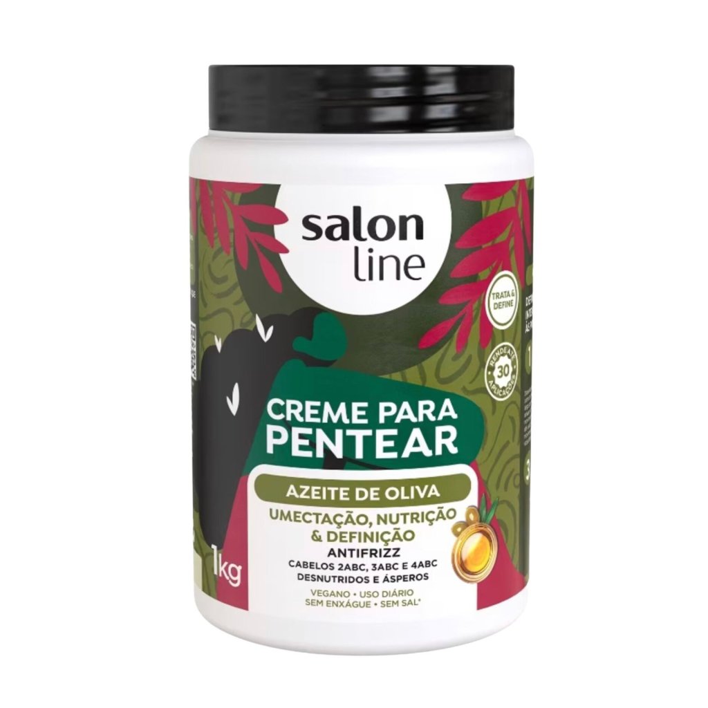 CREME PARA PENTEAR AZEITE DE OLIVA - SALON LINE