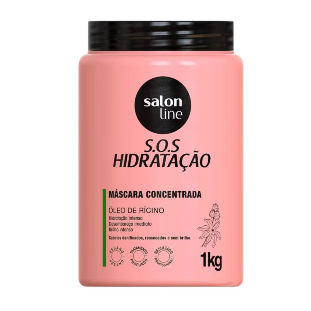 MÁSCARA CONCENTRADA ÓLEO DE RÍCINO - SALON LINE