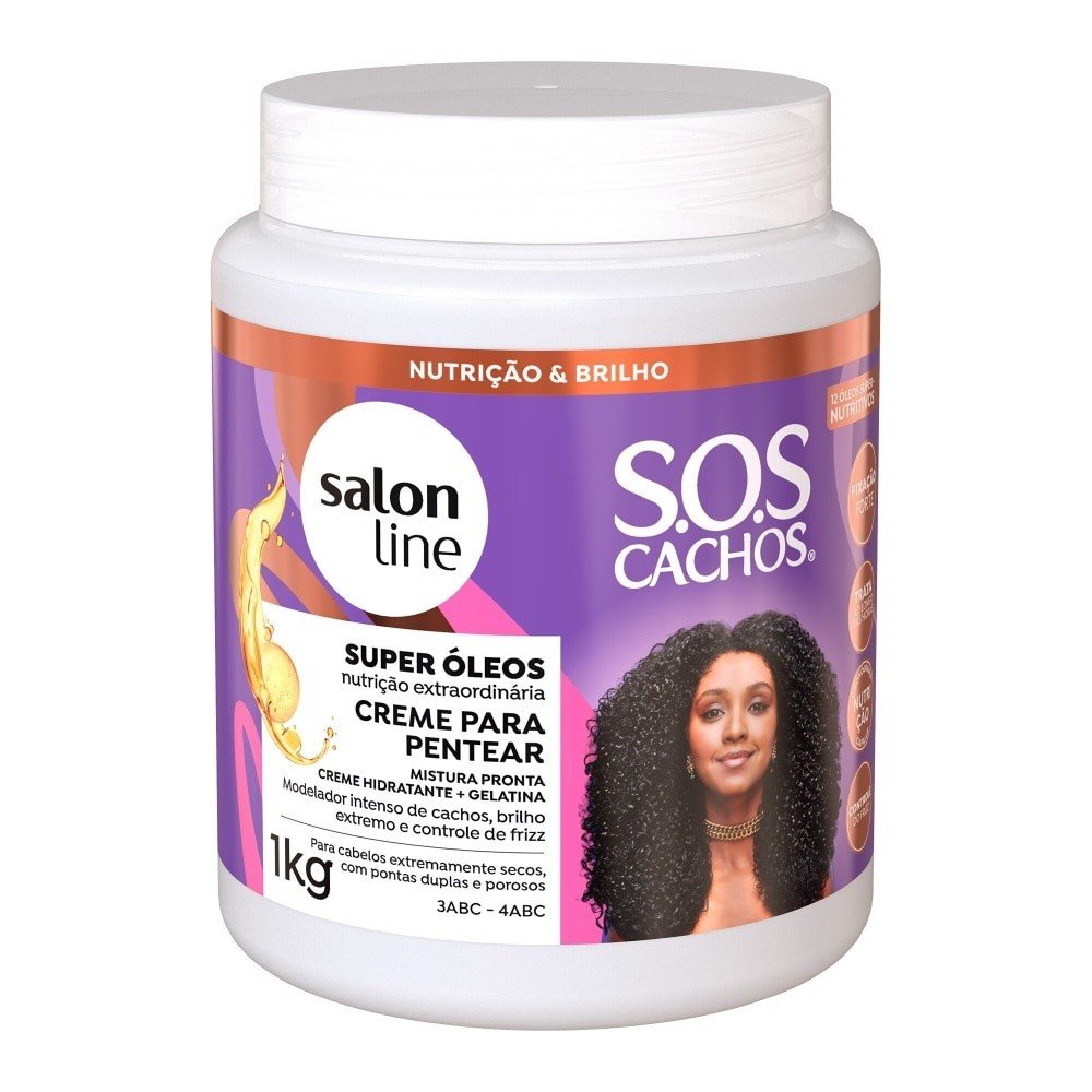CREME PARA PENTEAR SUPER ÓLEOS - SALON LINE