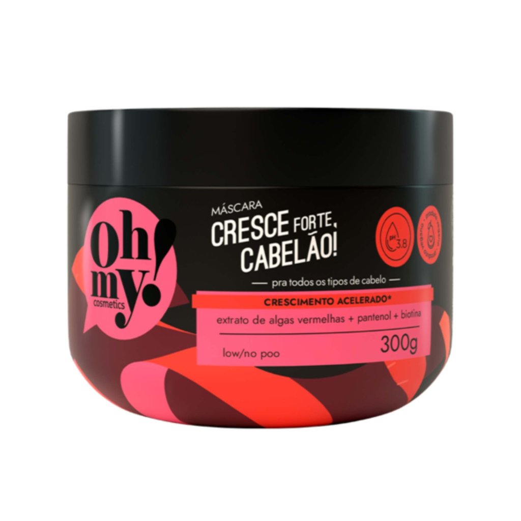 MÁSCARA CRESCE FORTE CABELÃO - OH MY!