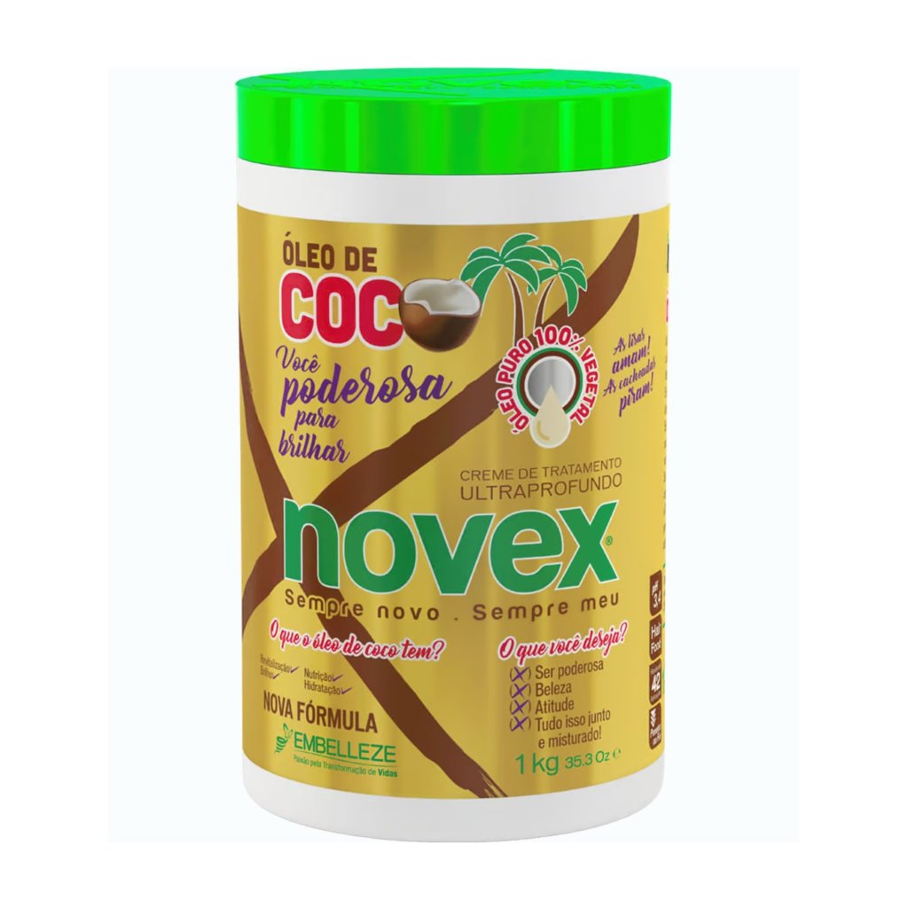 MÁSCARA DE TRATAMENTO ÓLEO DE COCO - NOVEX