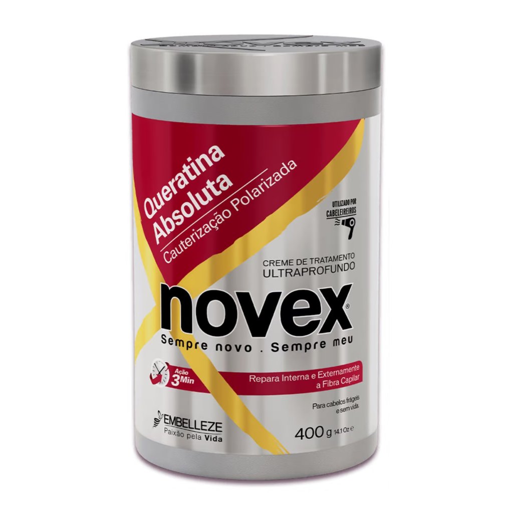 MÁSCARA QUERATINA ABSOLUTA CAUTERIZAÇÃO POLARIZADA - NOVEX