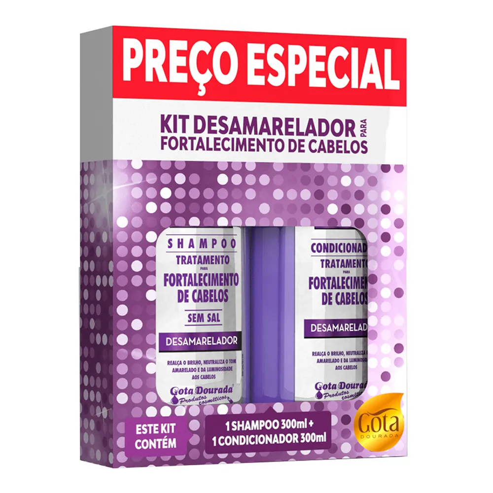 Kit Desamarelador Gota Dourada