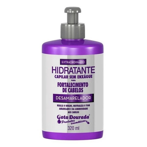 Creme De Pentear Hidratante Desamarelador Gota Dourada