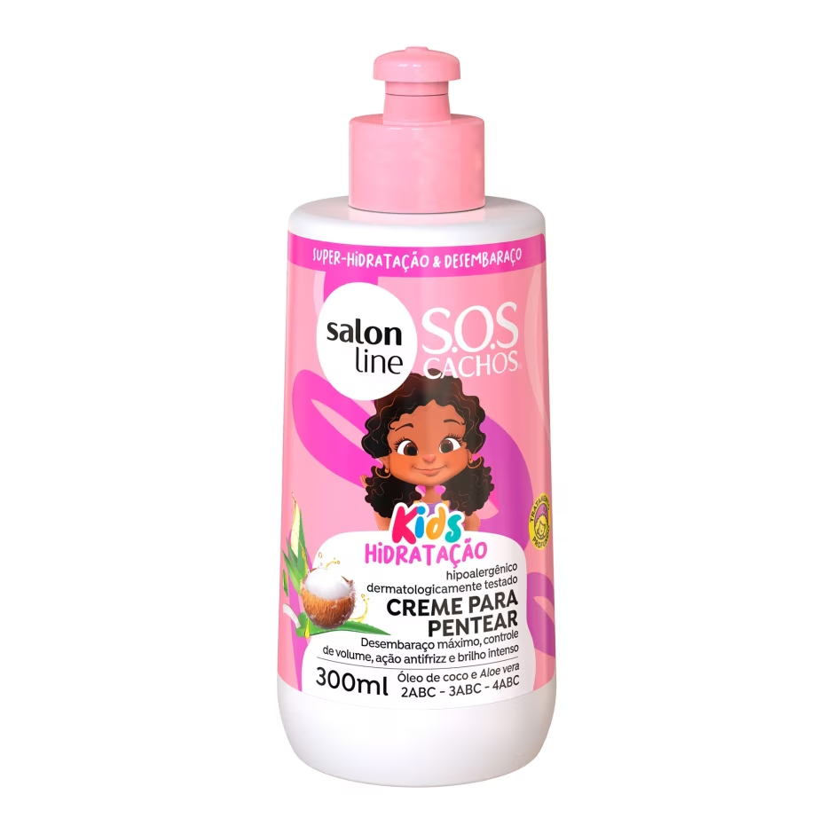 Creme para Pentear SOS Cachos Kids Hidratação Salon Line