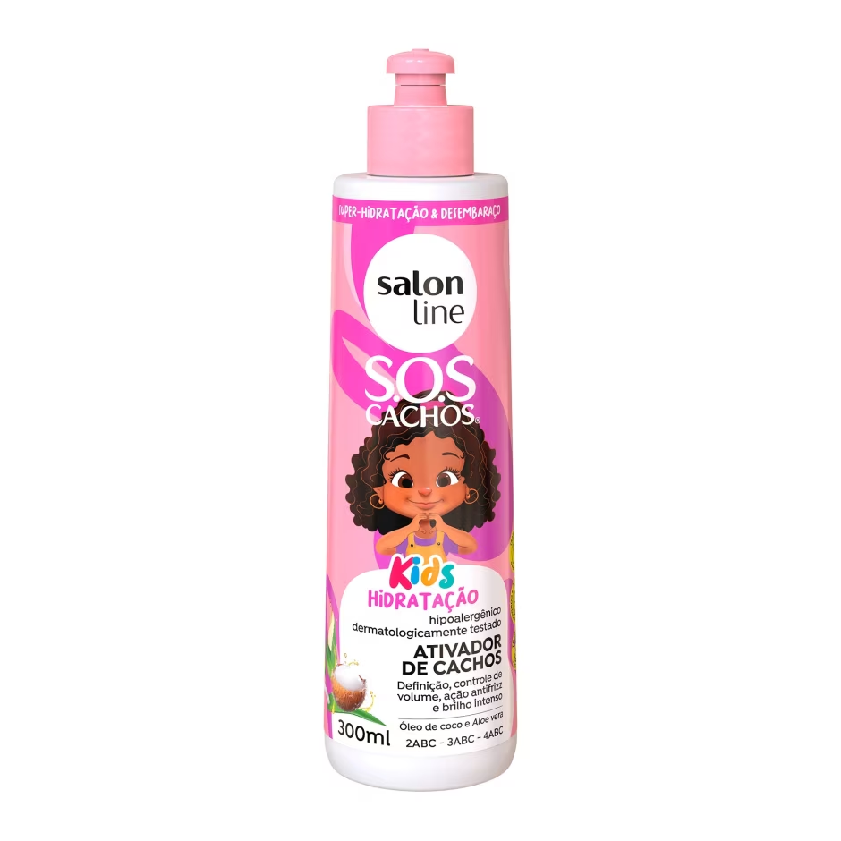 Ativador de Cachos SOS Cachos Kids Hidratação Salon Line
