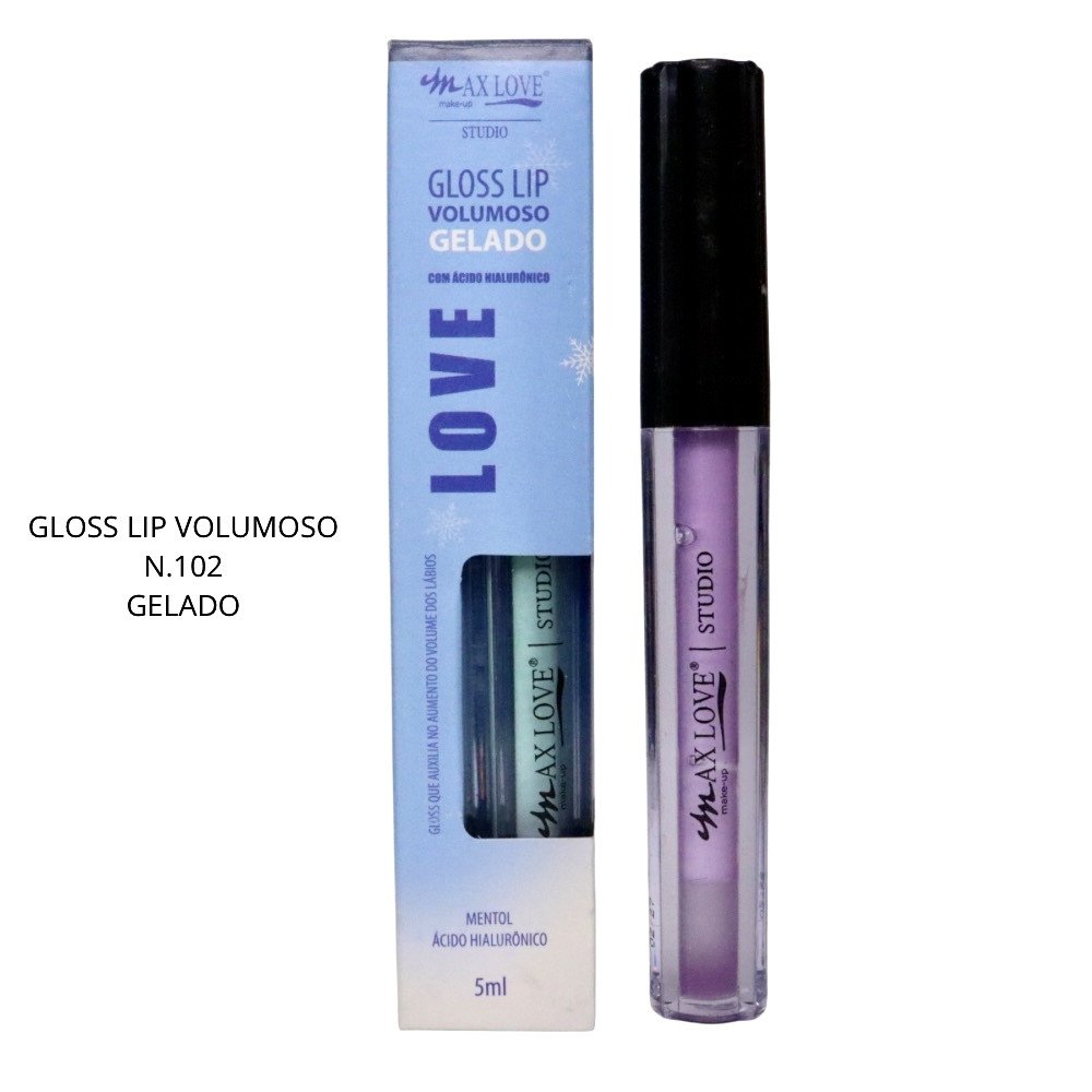GLOSS LIP VOLUMOSO GELADO - MAX LOVE