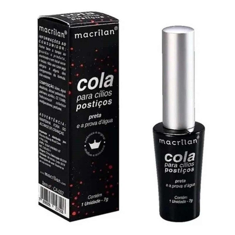COLA PARA CÍLIOS PRETA - MACRILAN