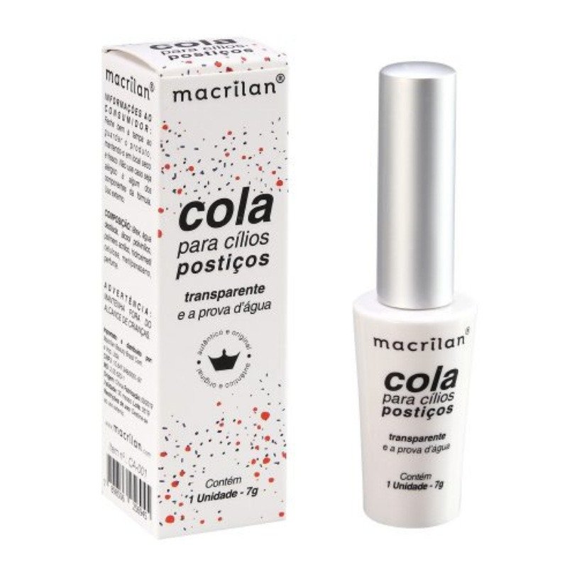 COLA PARA CÍLIOS BRANCA - MACRILAN
