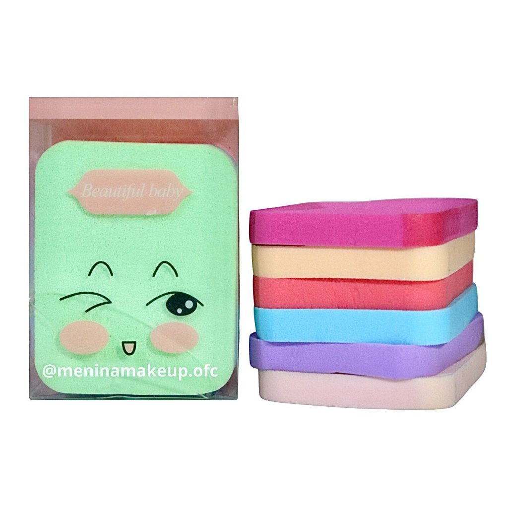 KIT DE ESPONJA PARA MAQUIAGEM - BEAUTIFUL BABY 