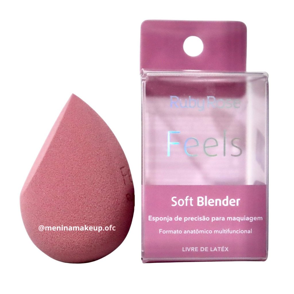 ESPONJA PARA MAQUIAGEM SOFT BLENDER - RUBY ROSE