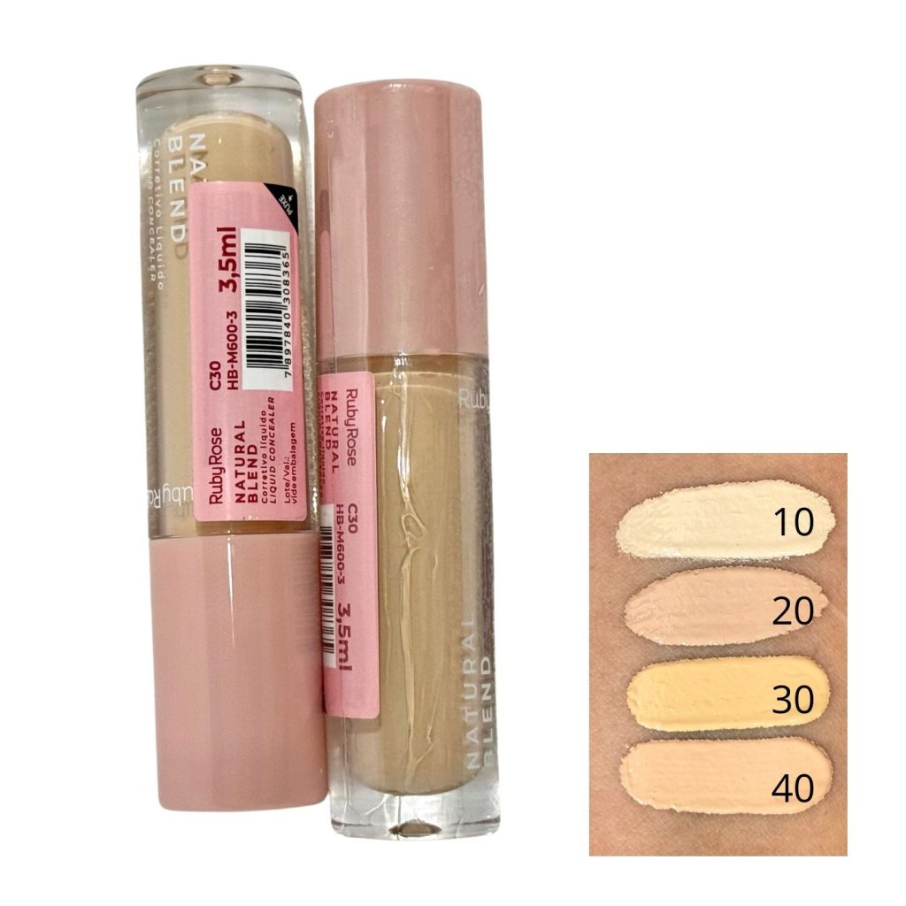 CORRETIVO LÍQUIDO NATURAL BLEND - RUBY ROSE