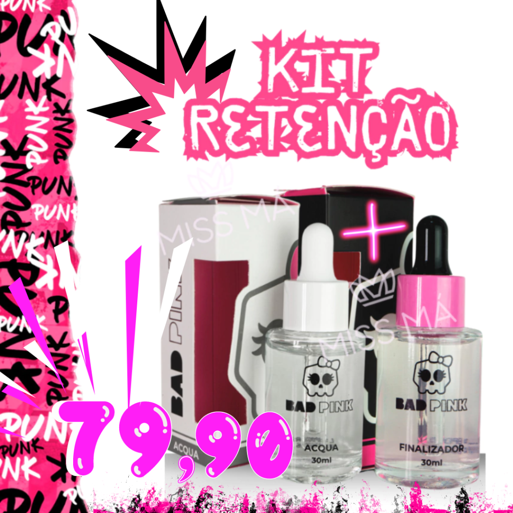 KIT RETENÇÃO BAD PINK (ACQUA + FINALIZADOR)
