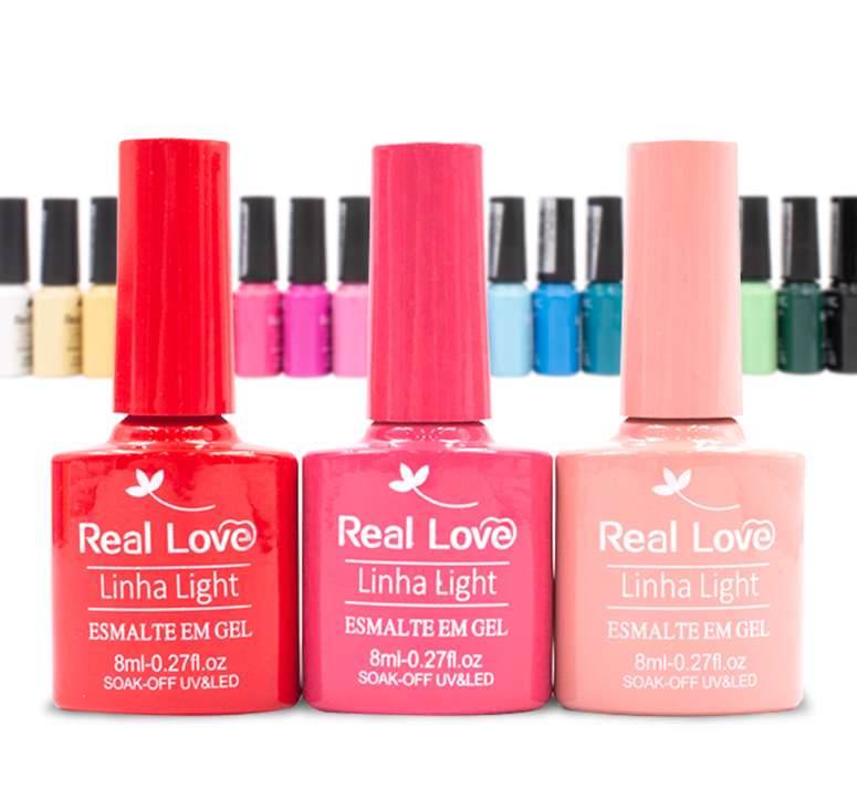 ESMALTE GEL REAL LOVE LINHA LIGHT 8ML