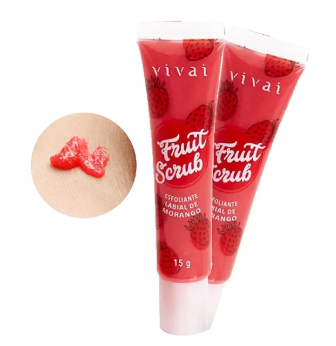 COMBO 3 ESFOLIANTE LABIAL SCRUB FRUIT VIVAI 15g
