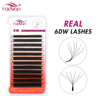 CÍLIOS VOLUME EGÍPCIO FADVAN 6DW REAL 0.07D MIX 8-14mm