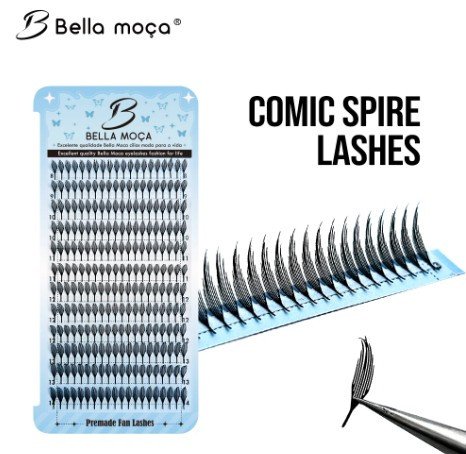 CÍLIOS BELLA MOÇA SPIRE PENA 0.07D MIX 8-14mm