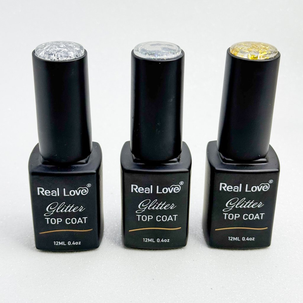 KIT TOP COAT REAL LOVE GLITTER