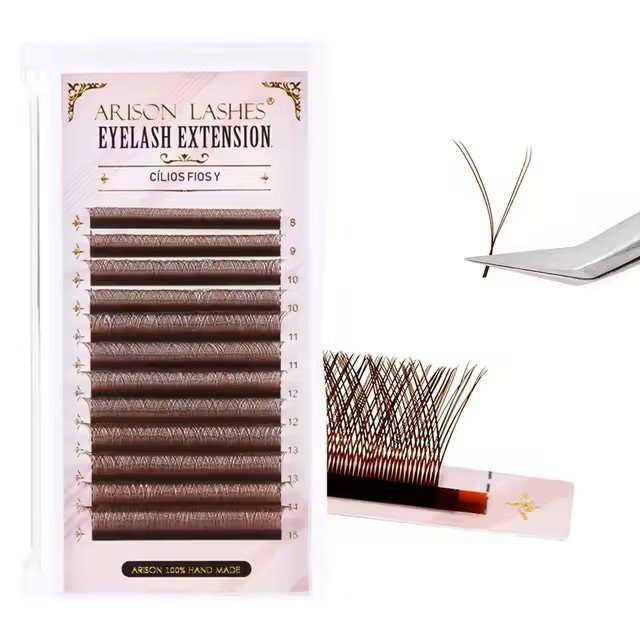 CÍLIOS ARISON LASHES YY BRASILEIRO MARROM 0.07D MIX 8-13mm