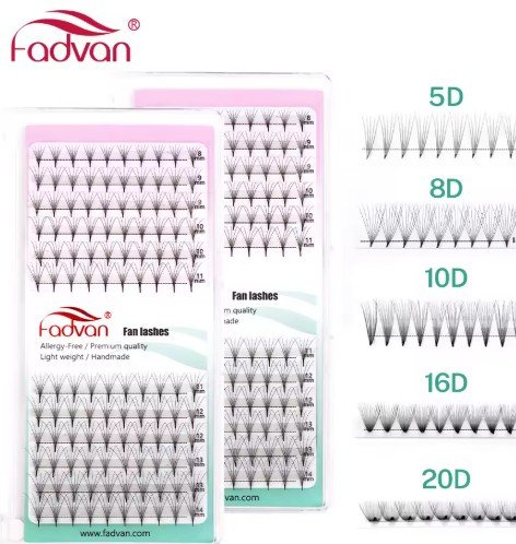 CÍLIOS FADVAN FANS 20D 0.07D MIX 8-14mm