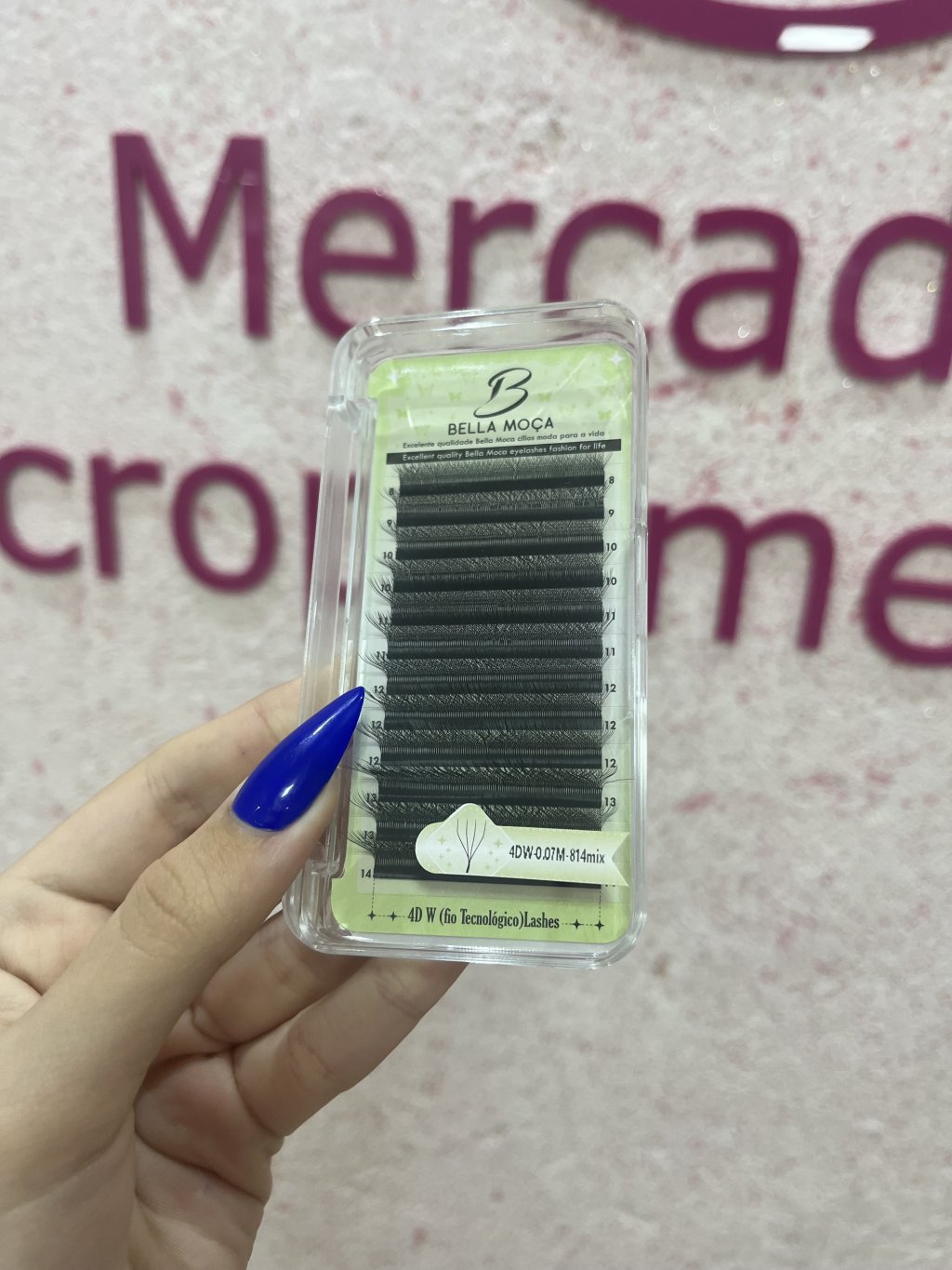 CÍLIOS BELLA MOÇA 4DW CURVATURA M 0.07 MIX 8-14mm