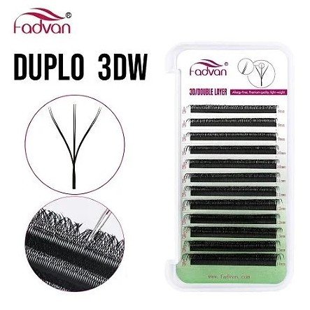 CÍLIOS 3DW DUPLO 6DW EGÍPCIO FADVAN 0.07D 