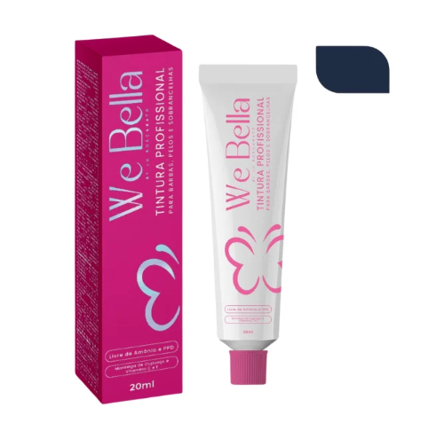 TINTURA WE BELLA PRETO AZULADO SOBRANCELHAS/CÍLIOS 20ml