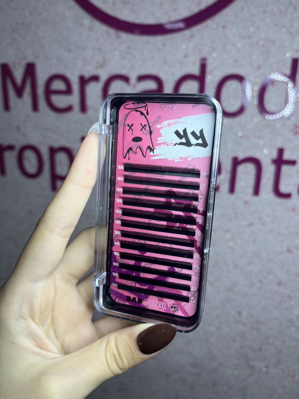 CÍLIOS BAD PINK YY BRASILEIRO CURVATURA M MIX 6-12 0.07