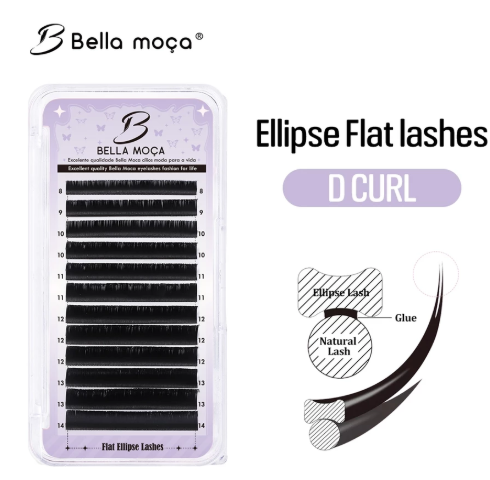 CÍLIOS BELLA MOÇA FIO A FIO ELIPSE FLAT 0.15D MIX 8-14