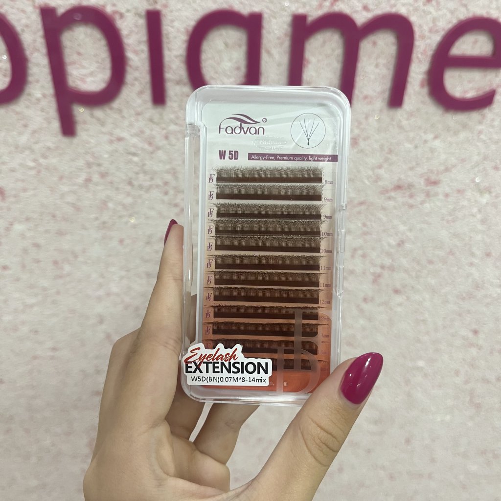 CÍLIOS FADVAN W5D MARROM CURVATURA M 0.07 MIX 8-14mm