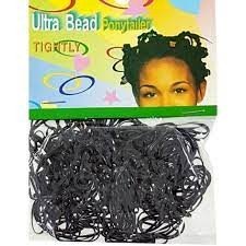 Elástico Preto Para Cabelo Ultra Bead 