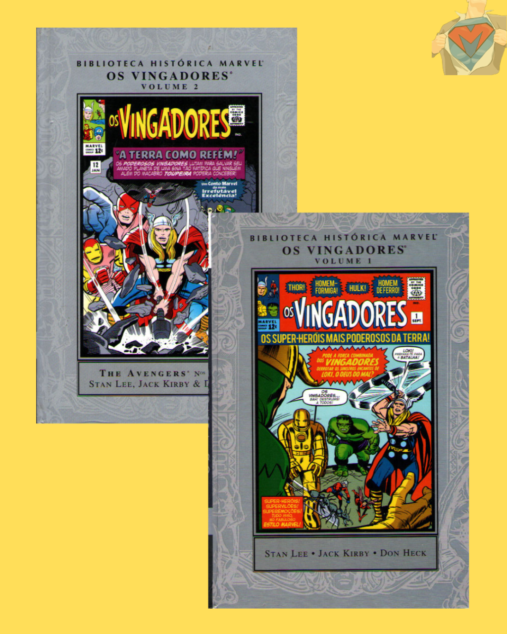Biblioteca Histórica Marvel: Os Vingadores Vol. 01 e Vol. 02 ( Completa )