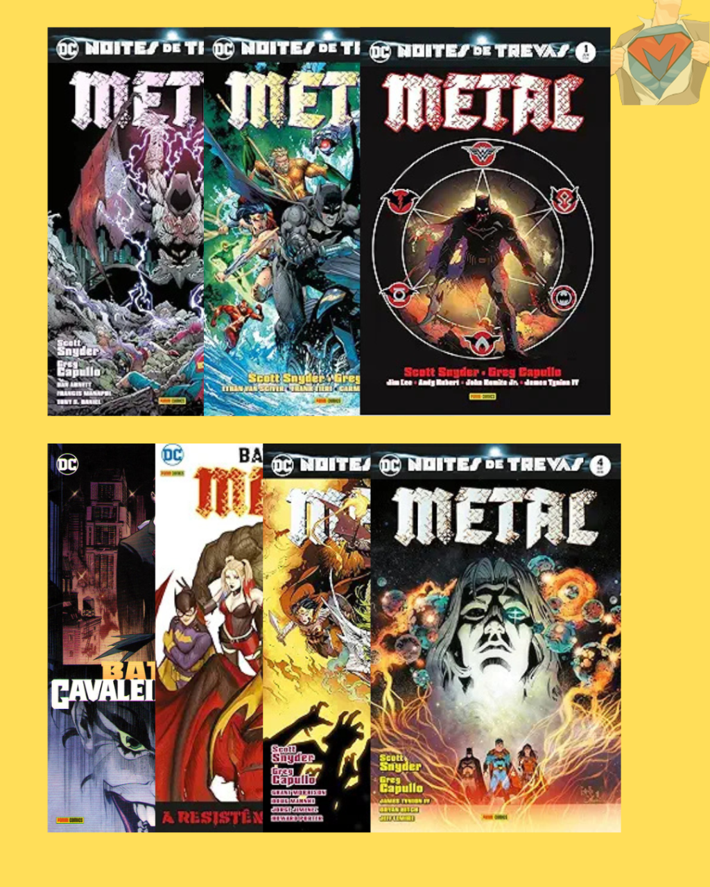 Noites de Trevas: Metal Nº 01 ao Nº 05 + Batman Metal Especial Nº 01 e Nº 02 ( Completa )