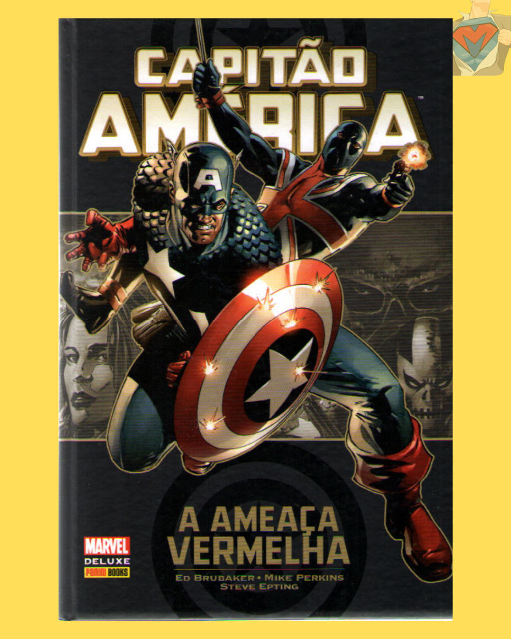 Marvel Deluxe: Capitão América - A Ameaça Vermelha ( Capa Dura )