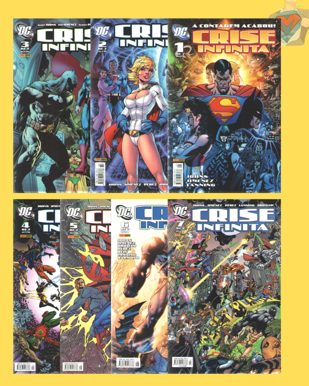Crise Infinita Nº 01 ao Nº 07 ( Completa )