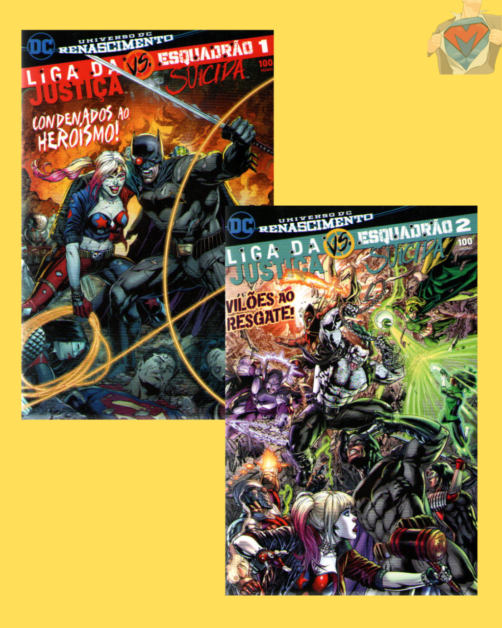Liga da Justiça Vs. Esquadrão Suicida Nº 01 e Nº 02 ( Completa )