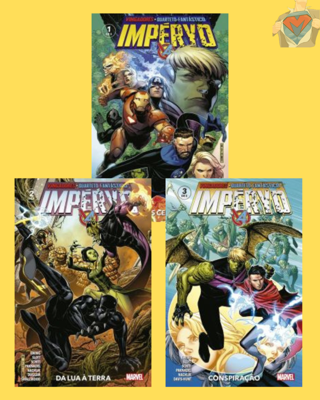 Vingadores / Quarteto Fantástico: Impéryo Nº 01 ao Nº 03 ( Completa )