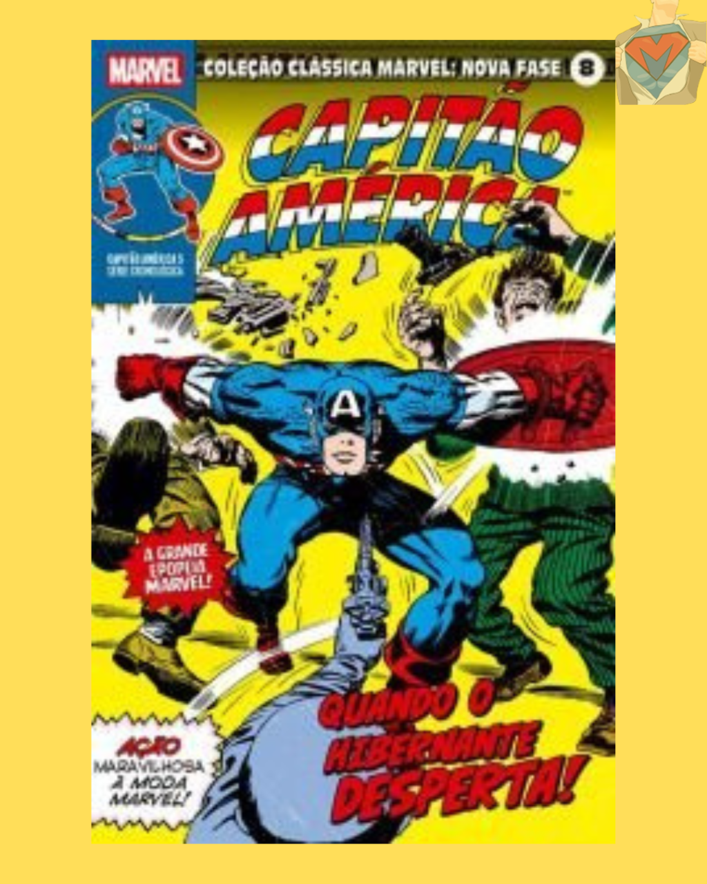 Coleção Clássica Marvel: Nova Fase Vol. 08 - Capitão América Nº 05