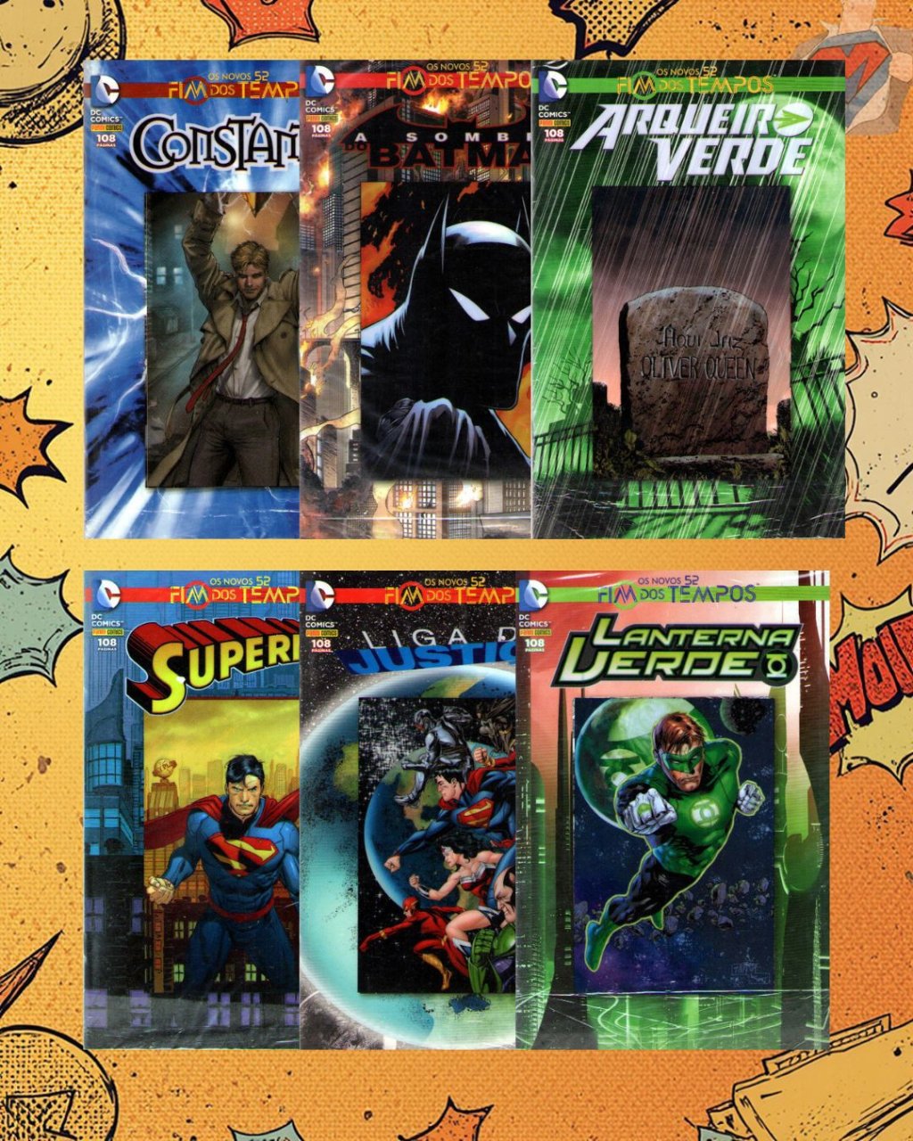 Fim dos Tempos ( Os Novos 52 ) - Arqueiro Verde, A Sombra do Batman. Constantine, Lanterna Verde, Liga da Justiça e Superman