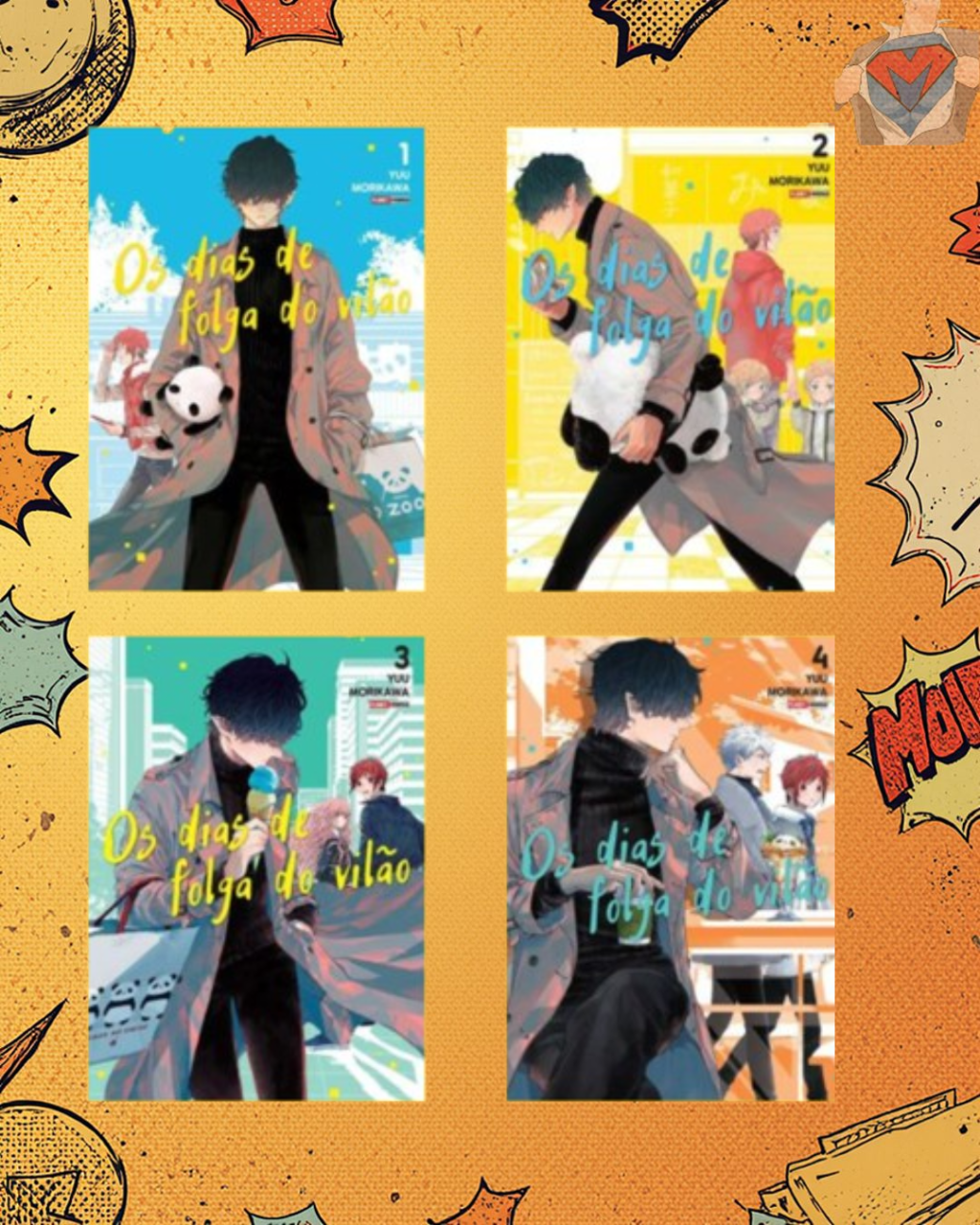 Os Dias de Folga do Vilão Nº 01 ao Nº 04 ( Yuu Morikawa )