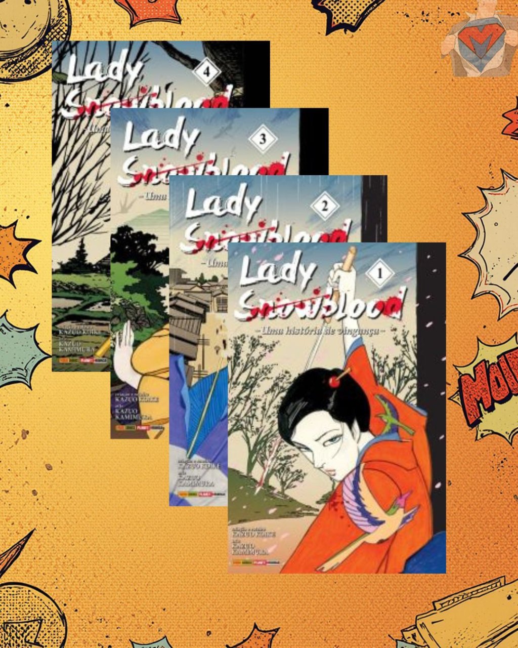 Lady Snowblood - Uma História De Vingança Nº 01 ao Nº 04 ( Kazuo Kamimura ) - Completa