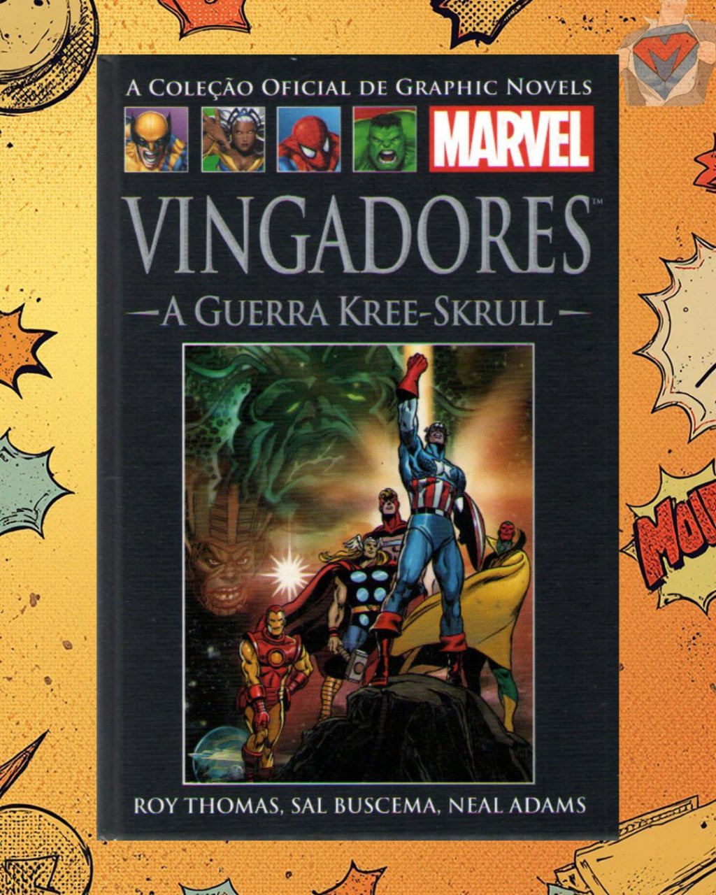 A Coleção Oficial de Graphic Novels Marvel  : Clássicos Vol. XX - Vingadores : A Guerra Kree Skrull ( Capa Dura )