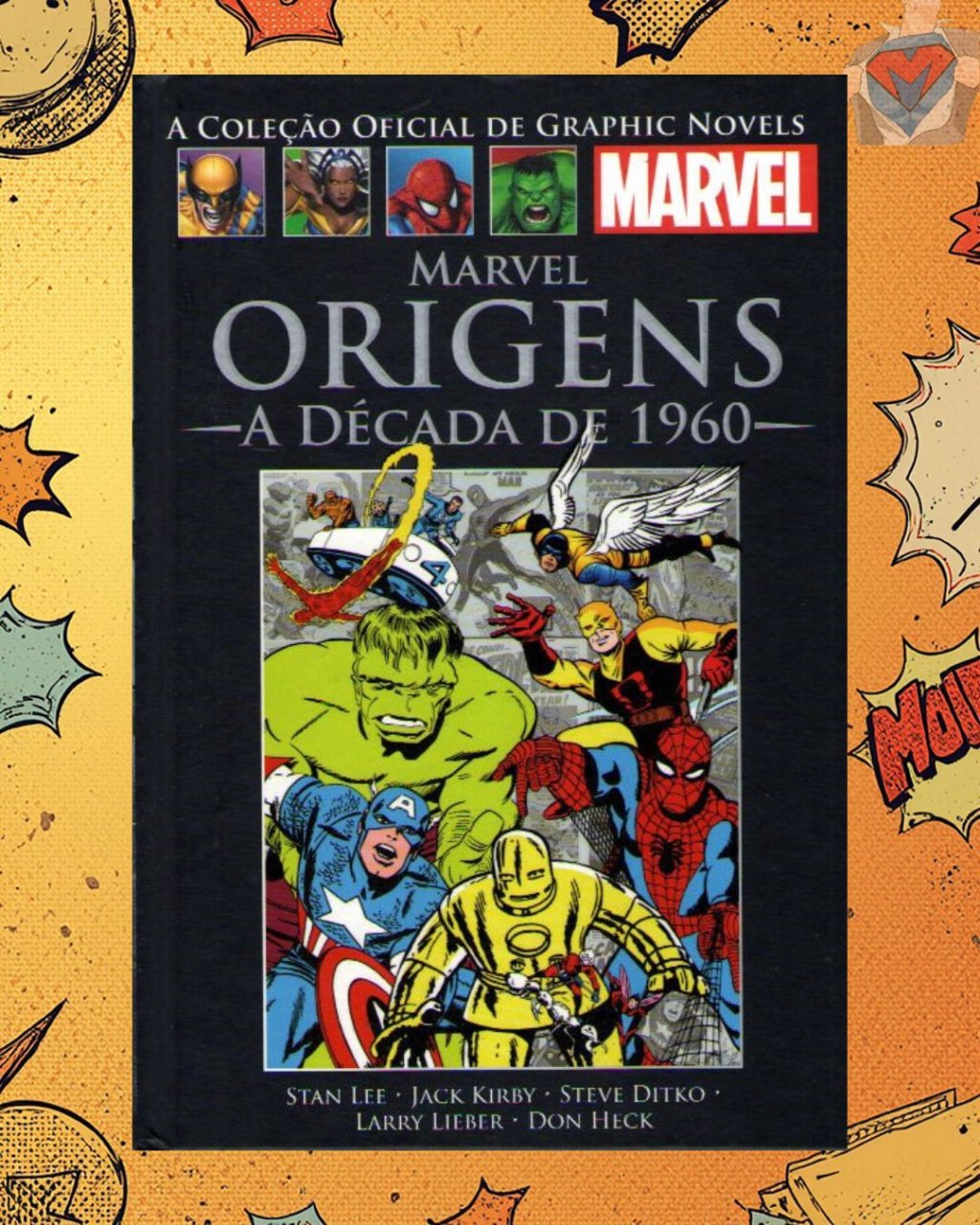 A Coleção Oficial de Graphic Novels Marvel - Clássicos Vol. I Marvel Origens: A Década de 1960 ( Capa Dura )