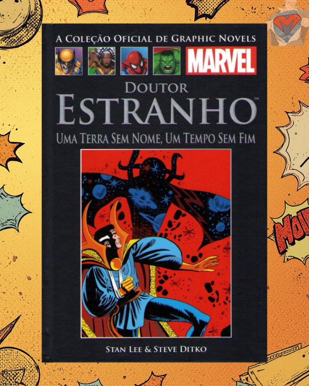 A Coleção Oficial de Graphic Novels Marvel - Clássicos Vol. III Doutor Estranho Uma Terra sem Nome, Um Tempo sem Fim ( Capa Dura )