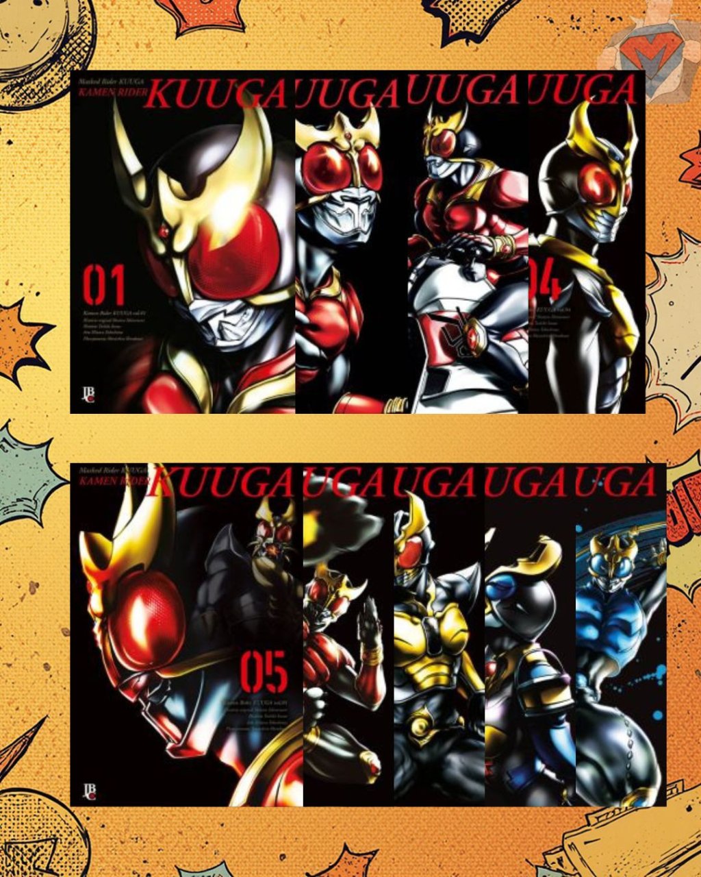 Kamen Rider Kuuga Vol. 01 ao Vol. 09 ( Toshiki Inoue & Hitotsu Yokoshima )